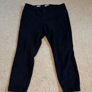 Loft women’s Black Pants size 14 curvy skinny ankle
